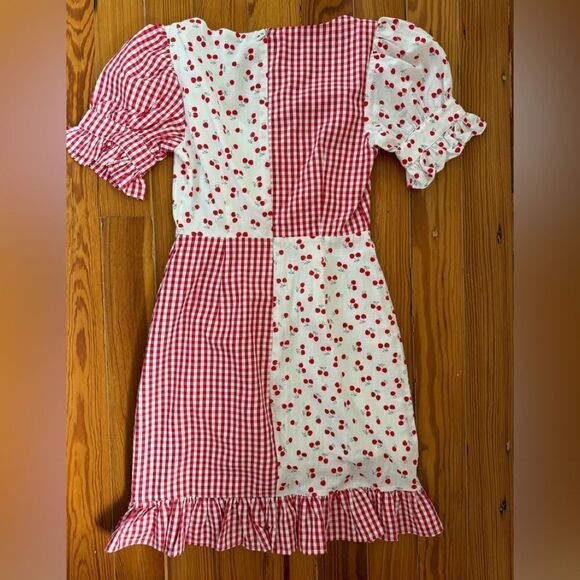 English Factory Cherry Print Dress - Picture 9 of 10